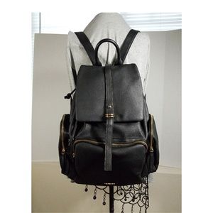 Topshop Backpack Bag Purse Black EUC